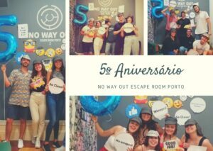 No Way Out Escape Room Porto celebra 5 anos
